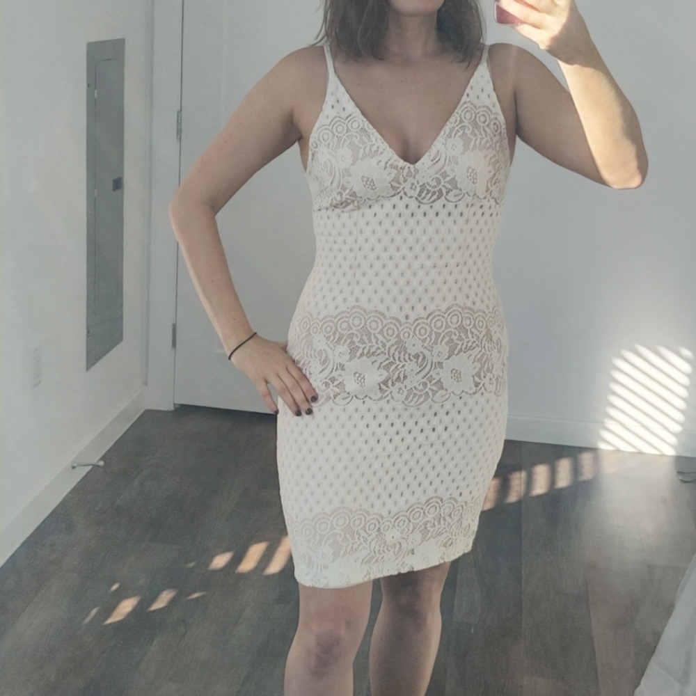 Lace mini dress